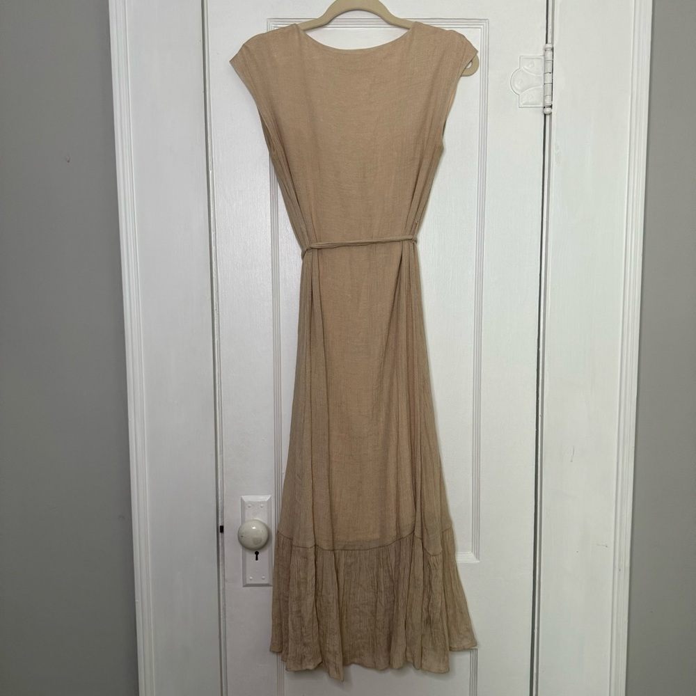 Indigo Rose Coastal Button Down Midi Dress Size Medium - Picture 9 of 13